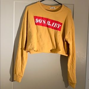 90’s baby cropped sweatshirt size L